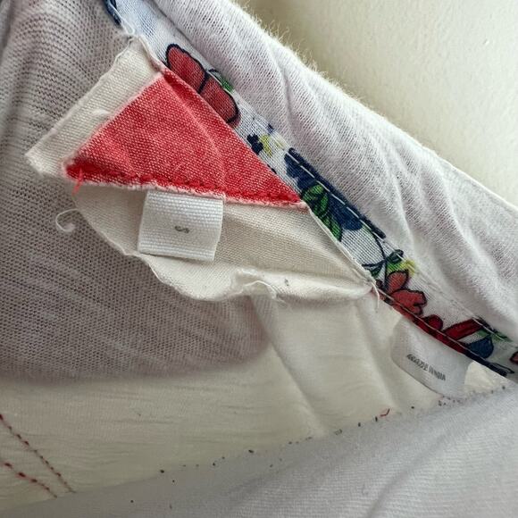 Anthropologie Paper Locket Peasant Top SMALL Embroidered Tasseled Cotton Red - Picture 7 of 9